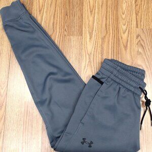 UNDER ARMOUR COLDGEAR JOGGERS POLYESTER PANTS DARK GRAY Sz SMALL, S